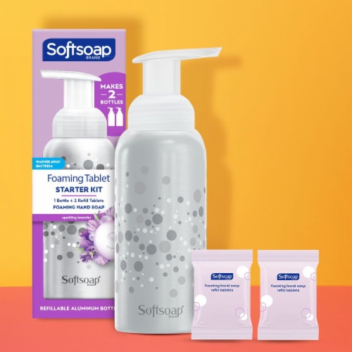 Softsoap Sparkling Lavender Foaming Hand Soap Tablet Starter Kit Perspective: bottom