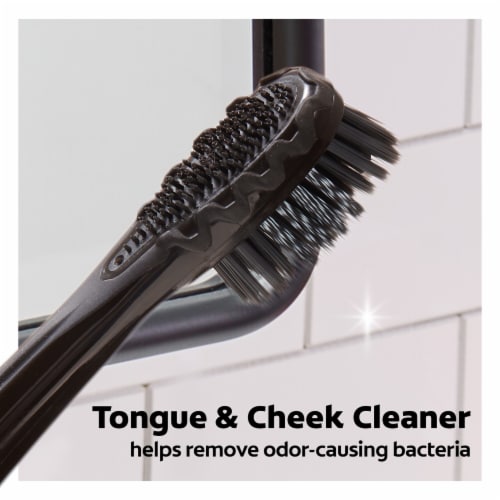 Colgate 360 Battery Powered Charcoal Toothbrush Replacement Refill Heads Pack Perspective: bottom
