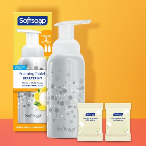 Softsoap Lemon Fizz Scent Foaming Tablet Hand Soap Starter Kit Perspective: bottom