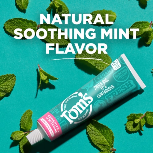 Tom's of Maine Whitening Toothpaste Fluoride Free and Sensitive Perspective: bottom