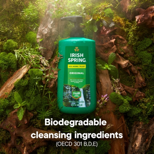 Irish Spring Original Clean Body Wash for Men Perspective: bottom