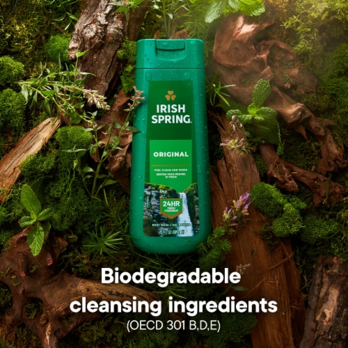 Irish Spring Mens Body Wash with Original Clean Scent Perspective: bottom
