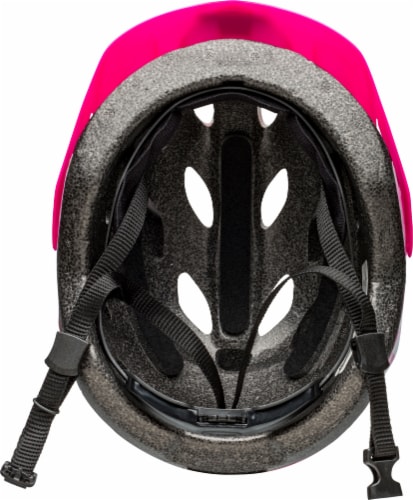 Bell® Child Bicycle Helmet - Cadence Pink/White Checkers Perspective: bottom