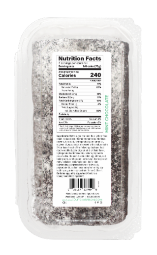 Dutch Apron® Bakery Chocolate with Mint Creme Filling Cake Roll Perspective: bottom