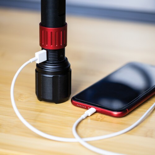 Dorcy® 2000 Lumens USB Rechargeable Flashlight with Powerbank Perspective: bottom