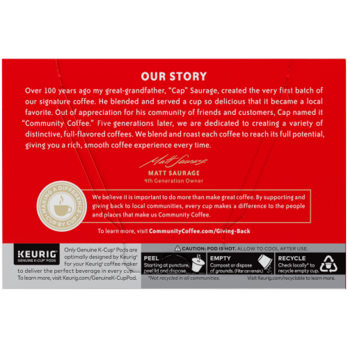 Community Coffee® Light Roast Keurig K-Cup Pods Perspective: bottom