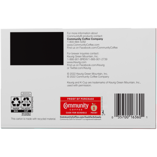 Community Coffee® American Classic™ Medium Roast K-Cup Coffee Pods Perspective: bottom