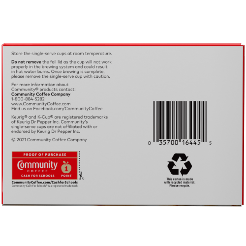 Community Coffee® Toasted Marshmallow K-Cup Coffee Pods Perspective: bottom
