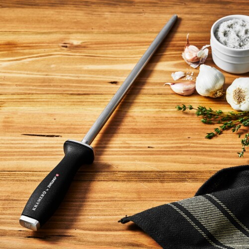 KRAMER by ZWILLING 12inch Double Cut Honing Steel with Plastic Handle