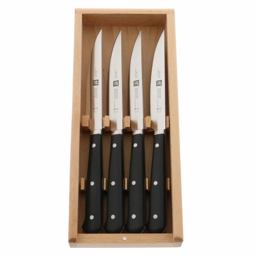 Zwilling Porterhouse 4-Piece Steak Knife Set in Beechwood Box