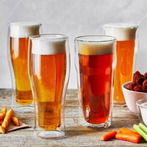 ZWILLING Sorrento 4-pc Double-Wall Pint & Pilsner Glass Set Perspective: bottom