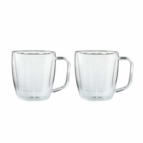 Henckels Cafe Roma 2-pc Double-Wall Glassware 12oz. Glass Coffee Mug Set Perspective: bottom