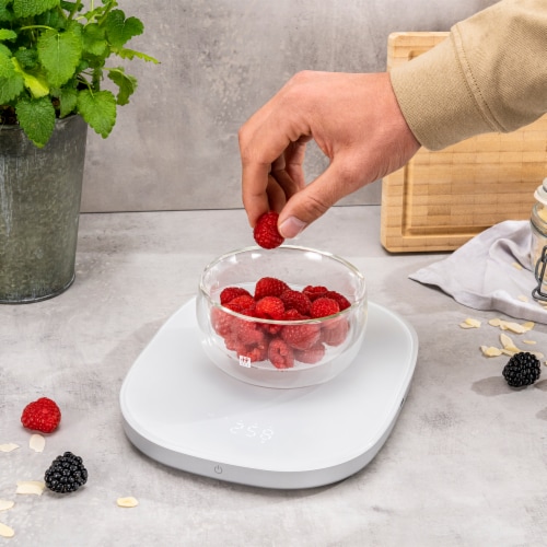 ZWILLING Enfinigy Wireless Charging Scale, White Perspective: bottom