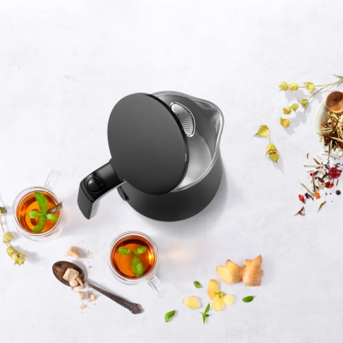 ZWILLING Enfinigy Cool Touch 1-Liter Electric Kettle, Cordless Tea Kettle & Hot Water - Black Perspective: bottom