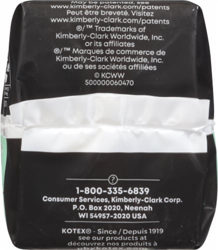 U By Kotex® Security® Lightdays® Wrapped Long Panty Liners Perspective: bottom