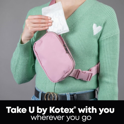 U by Kotex Clean & Secure Heavy Absorbency Maxi Pads Perspective: bottom