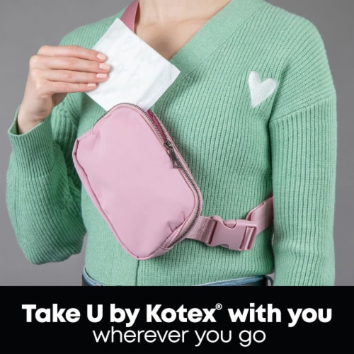 U by Kotex Security Ultra Thin Heavy Pads Perspective: bottom