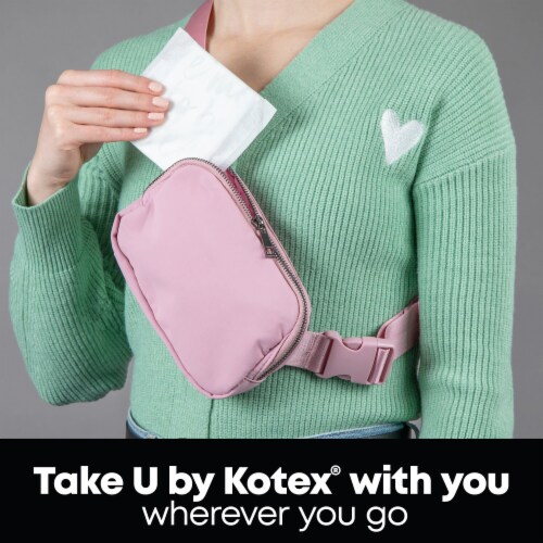 U by Kotex Clean & Secure Ultra Thin Pads Heavy Absorbency Perspective: bottom