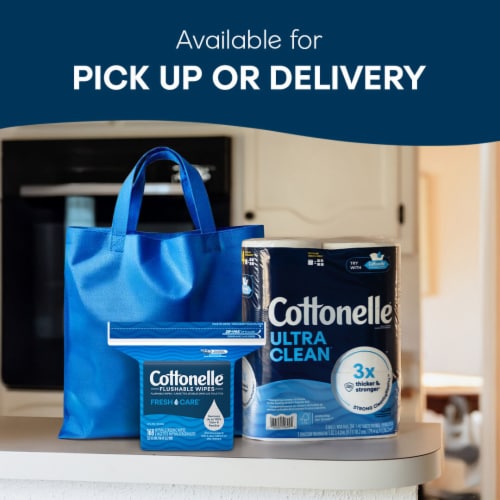 Cottonelle Fresh Care Flushable Wet Wipes Refill Pack Adult Wet Wipes Perspective: bottom