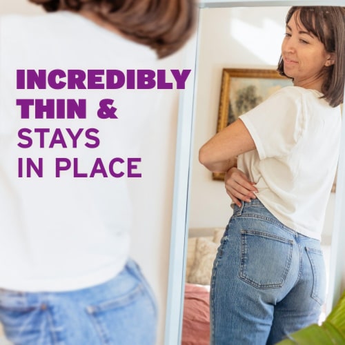 Poise Daily Incontinence Panty Liners 2 Drop Very Light Regular Pantiliners Perspective: bottom