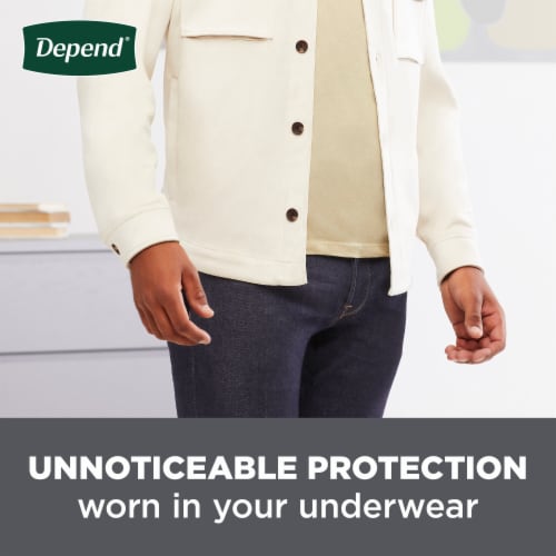 Depend Guards Incontinence Maximum Absorbency Pads For Men Bladder Control Pads Perspective: bottom