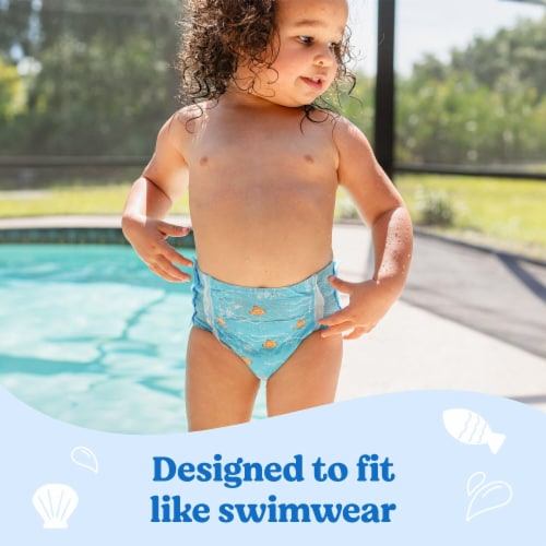 Huggies Little Swimmers Disposable Swim Diapers Size 4 (24-34 lbs) Perspective: bottom