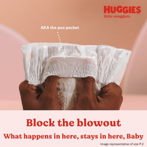 Huggies Little Snugglers Baby Diaper Size 1, Up to 14 lbs. 34717, 20 Ct Perspective: bottom