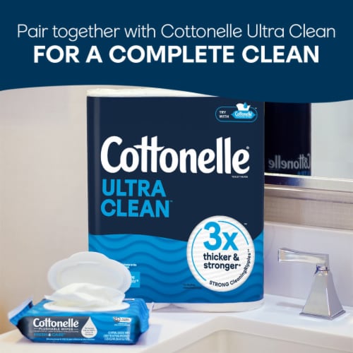 Cottonelle Fresh Care Flushable Wet Wipes Flip-Top Packs Adult Wet Wipes Perspective: bottom