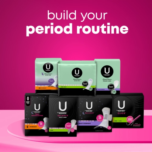 U by Kotex Clean & Secure Panty Liners Light Absorbency Extra Coverage Perspective: bottom