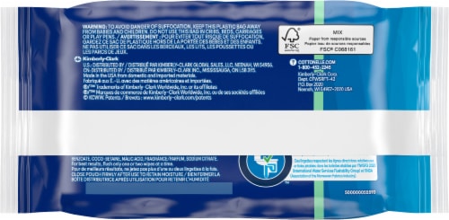 Cottonelle® Flushable Wet Wipes Refill Perspective: bottom