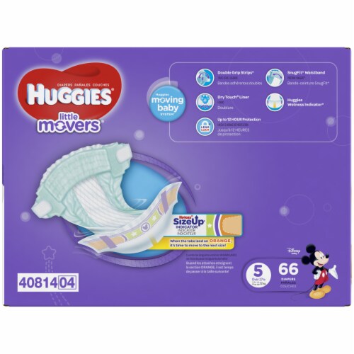 Huggies Little Movers Size 5 Diapers 66 Ct Fred Meyer
