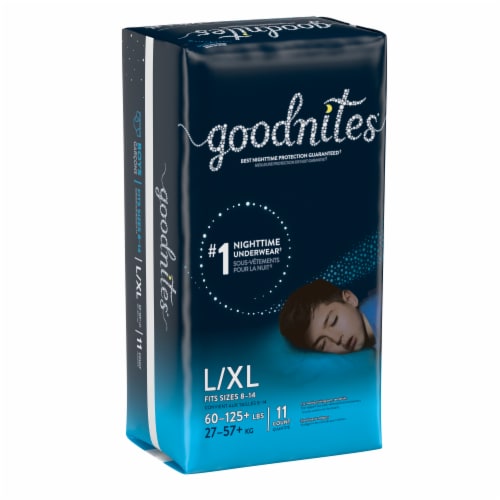 Goodnites Boys' Bedwetting Underwear, L/XL (60-125+ lbs) Perspective: bottom