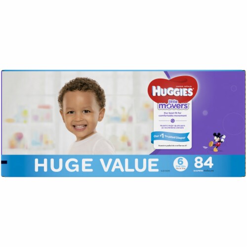 Huggies Little Movers Size 6 Over 35 LB