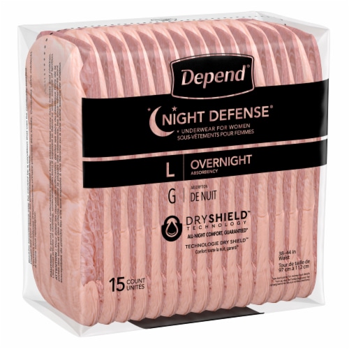Depend® Night Defense Large Underwear for Women Perspective: bottom