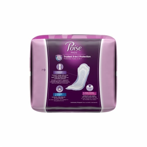 Poise Moderate Absorbency Regular Pads, 132 ct - Kroger