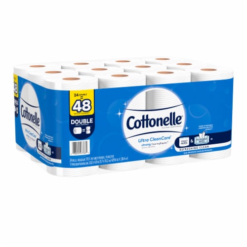 Cottonelle® Ultra CleanCare® Double Roll Toilet Paper Perspective: bottom