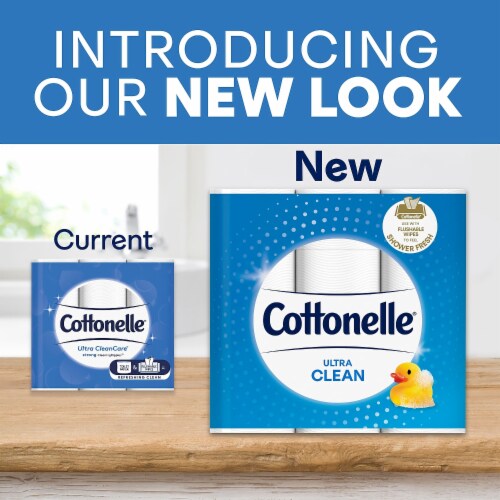 Cottonelle® Ultra CleanCare® Mega Roll Toilet Paper Perspective: bottom