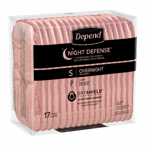Depend Night Defense Women's Small Underwear Perspective: bottom