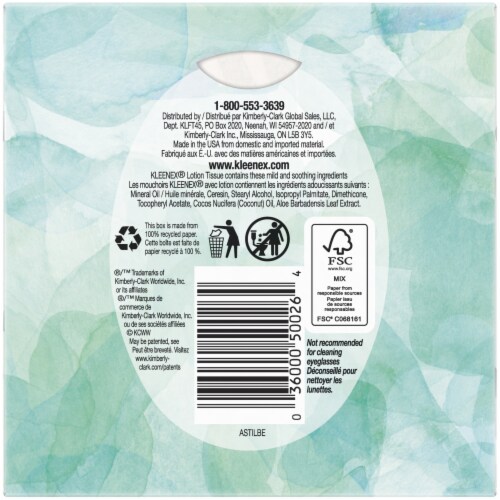 Kleenex Soothing Lotion Facial Tissues Perspective: bottom