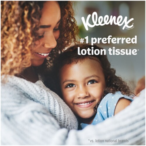 Kleenex® Soothing Lotion™ Facial Tissues Flat Box Perspective: bottom