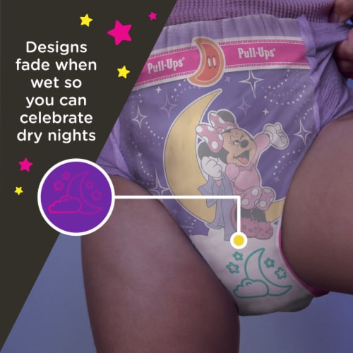 Pull-Ups Girls' Night-Time Potty Training Pants 3T-4T Perspective: bottom