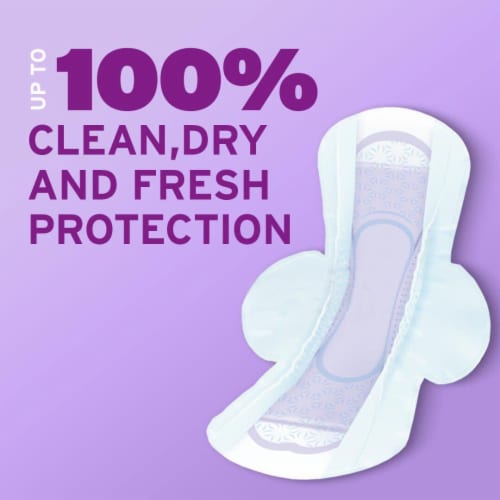 Poise Ultra Thin Incontinence Pads for Women 4 Drop Moderate Regular Length Pads Perspective: bottom