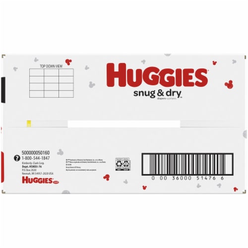 Huggies Snug & Dry Baby Diapers, Size 3 (16-28 lbs) Perspective: bottom