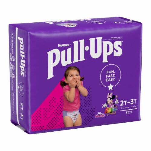 Pull-Ups® Learning Designs 2T-3T Girls Training Pants Huge Pack Perspective: bottom