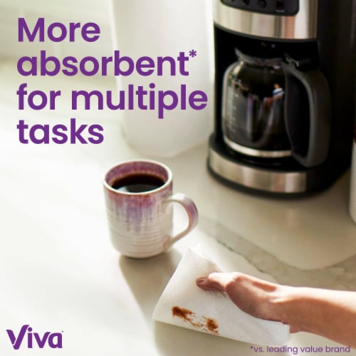 Viva Multi-Surface Cloth Paper Towels Choose-A-Sheet Double Rolls Perspective: bottom