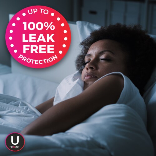 U by Kotex AllNighter Ultra Thin Overnight Feminine Pads with Wings Perspective: bottom