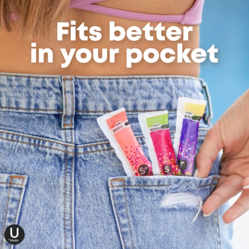 U by Kotex Click Compact Tampons Trio Pack Regular/Super/Super Plus Absorbency Unscented Perspective: bottom