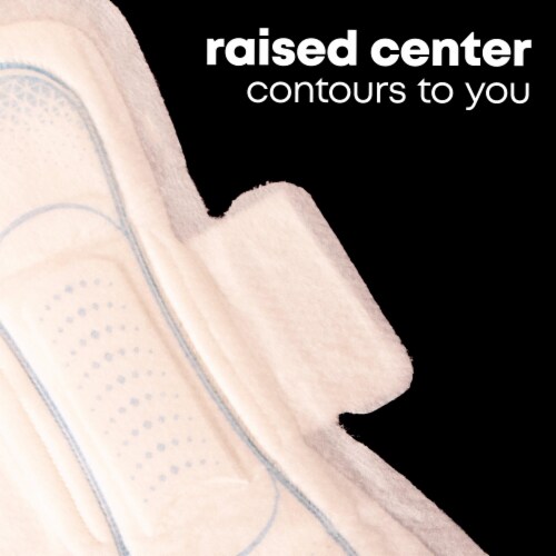 U by Kotex Clean & Secure Ultra Thin Overnight Pads with Wings Perspective: bottom