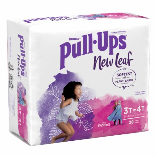 Pull Ups New Leaf Girls Potty Training Pants 3T 4T 32 40 lbs