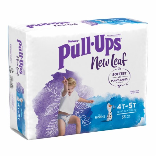 Pull-Ups® New Leaf Boys' Potty Training Pants, 4T-5T (38-50 lbs) Perspective: bottom